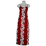 Hibiscus Panel Long Spaghetti Strap Dress