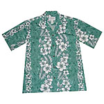 Hibiscus Palms Panel Boys Hawaiian Shirt