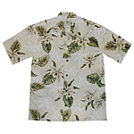 Orchid Palms 2 Panel Boys Hawaiian Shirt