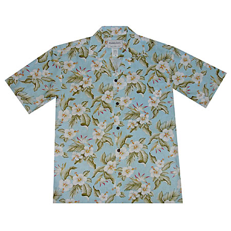 Hibiscus Heliconia Boys Hawaiian Shirt