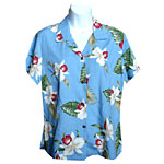Red Orchid Women's Fitted Hawaiian Blouse