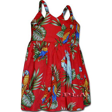 Parrot and Macaw Girls Toddler Bungee Dress