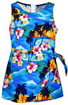 Tropical Sunset Girls Sarong Dress