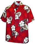 Hibiscus Palms Boys Hawaiian Shirt