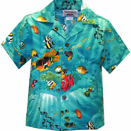 Tropical Reef Boys Hawaiian Shirt