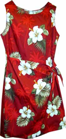 Hibiscus Palms Sarong Dress