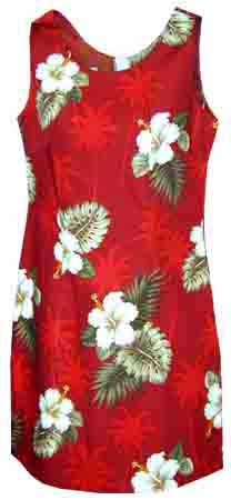 Hibiscus Palms Short Tank Dress