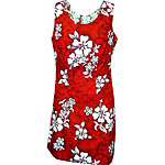 Hibiscus Floral Print Short Tank Dress