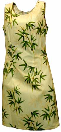 Bamboo Leaf Short Tank Dress
