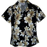 Womens Fitted Hawaiian Blouse