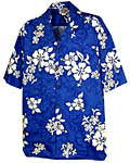 Hibiscus Floral Print Mens Hawaiian Shirt