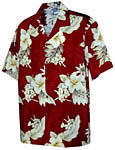 Hibiscus Floral Mens Hawaiian Shirt