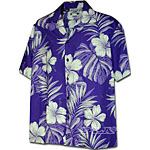Hibiscus Palm Fronds 2 Men's Hawaiian Shirt