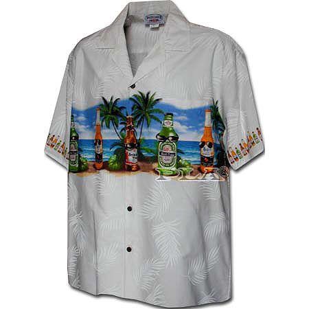 Beach & Beer Men's Hawaiian Chest Shirt